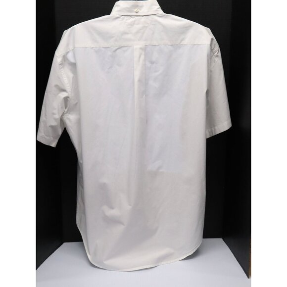 Vtg 2002 Tommy Hilfiger Mens XL Short Sleeve Button Down Yellow/Navy/White Shirt - Picture 6 of 8